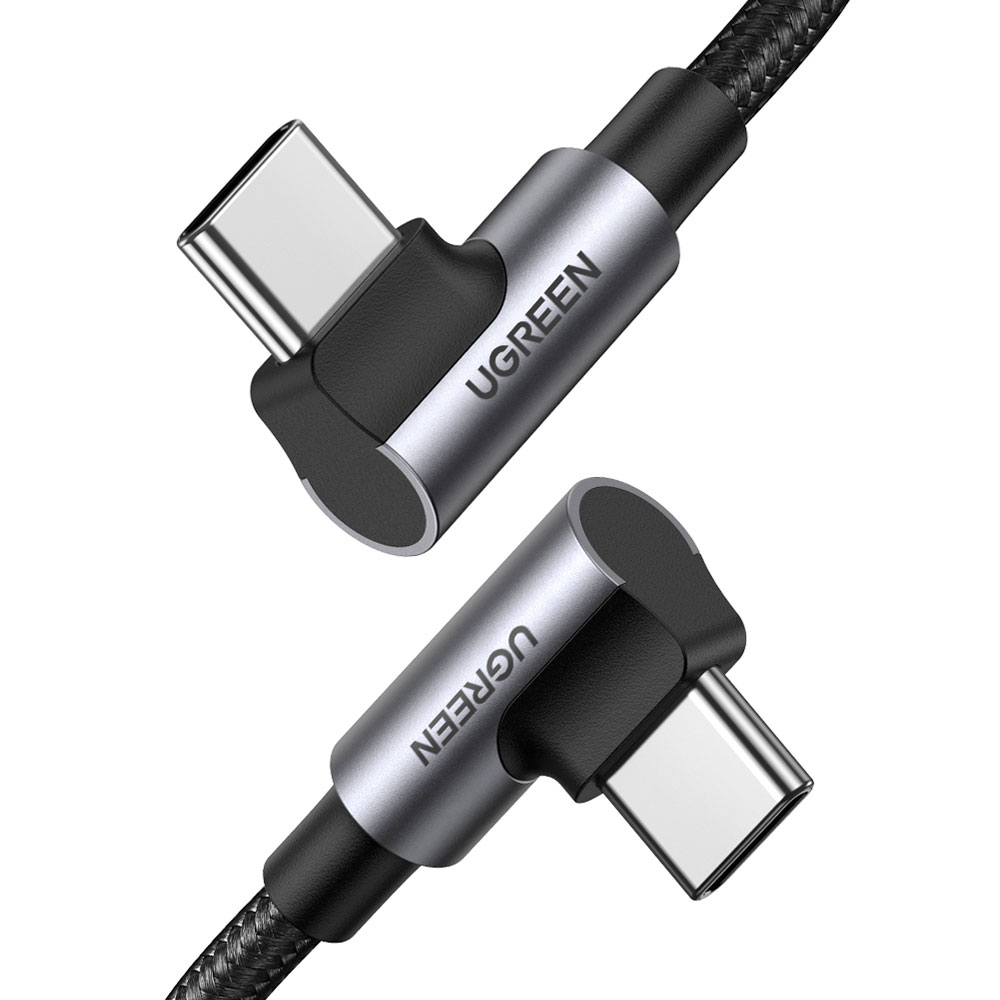 유그린 100W 더블 90도 C to C타입 고속충전케이블