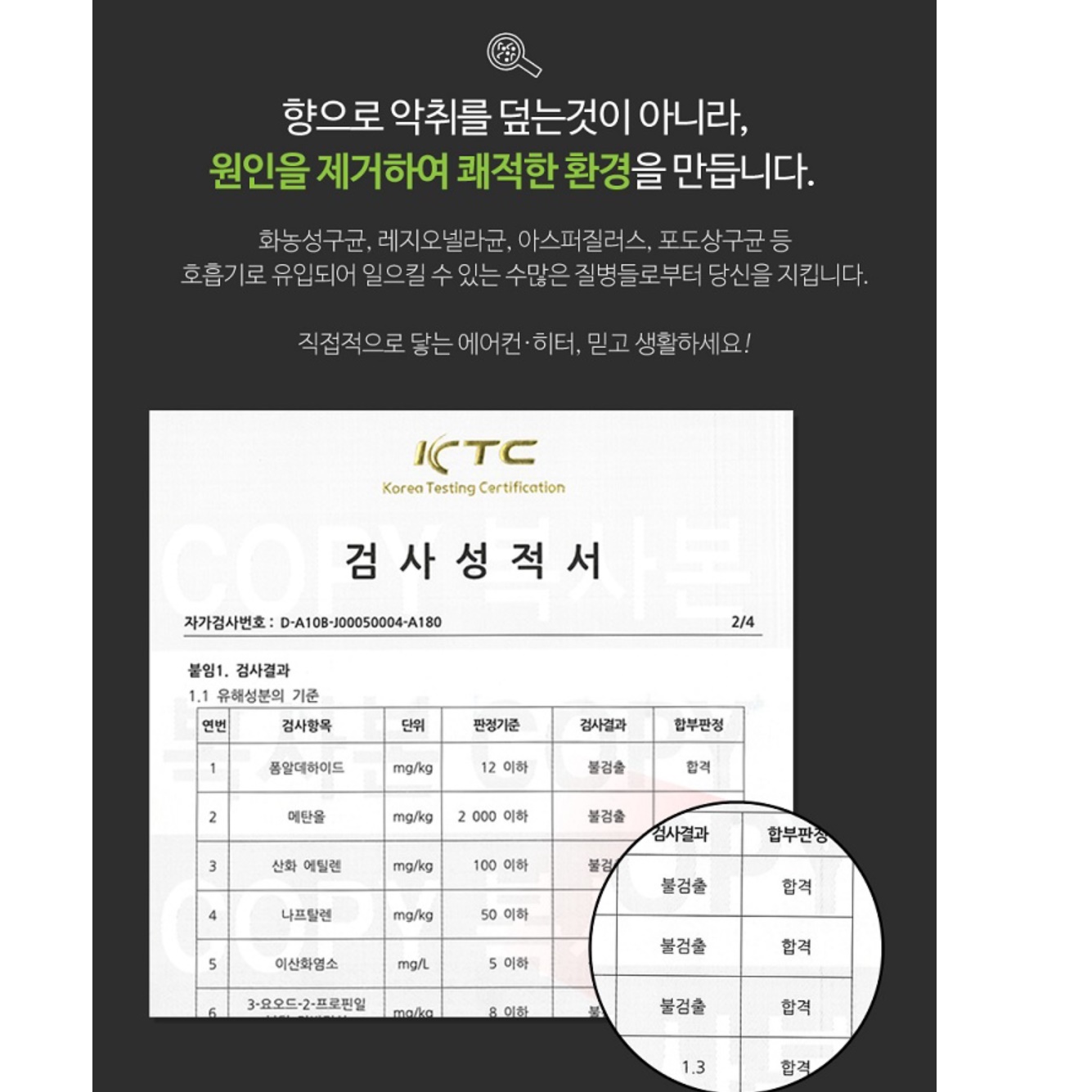 편백수 스프레이 편백나무 스프레이 에어컨 히터 히노끼 탈취제 민트향 - 상세 이미지 5