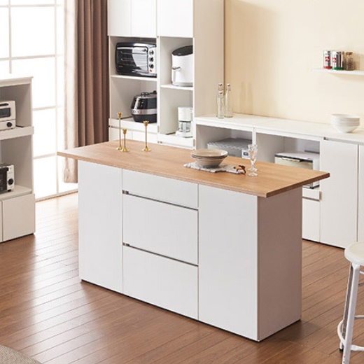 인조대리석 아일랜드 식탁 높은 홈 바 테이블 아이랜드식탁 화이트 간이 베이킹 수납 조리대