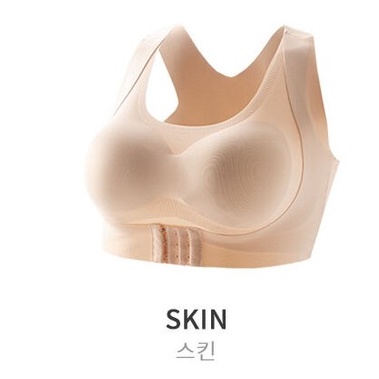 앞후크브라 처진가슴브라 스트랩리스 등살 보정 부유방 빅 사이즈 스포츠 브라 큰 노와이어 - 상세 이미지 2