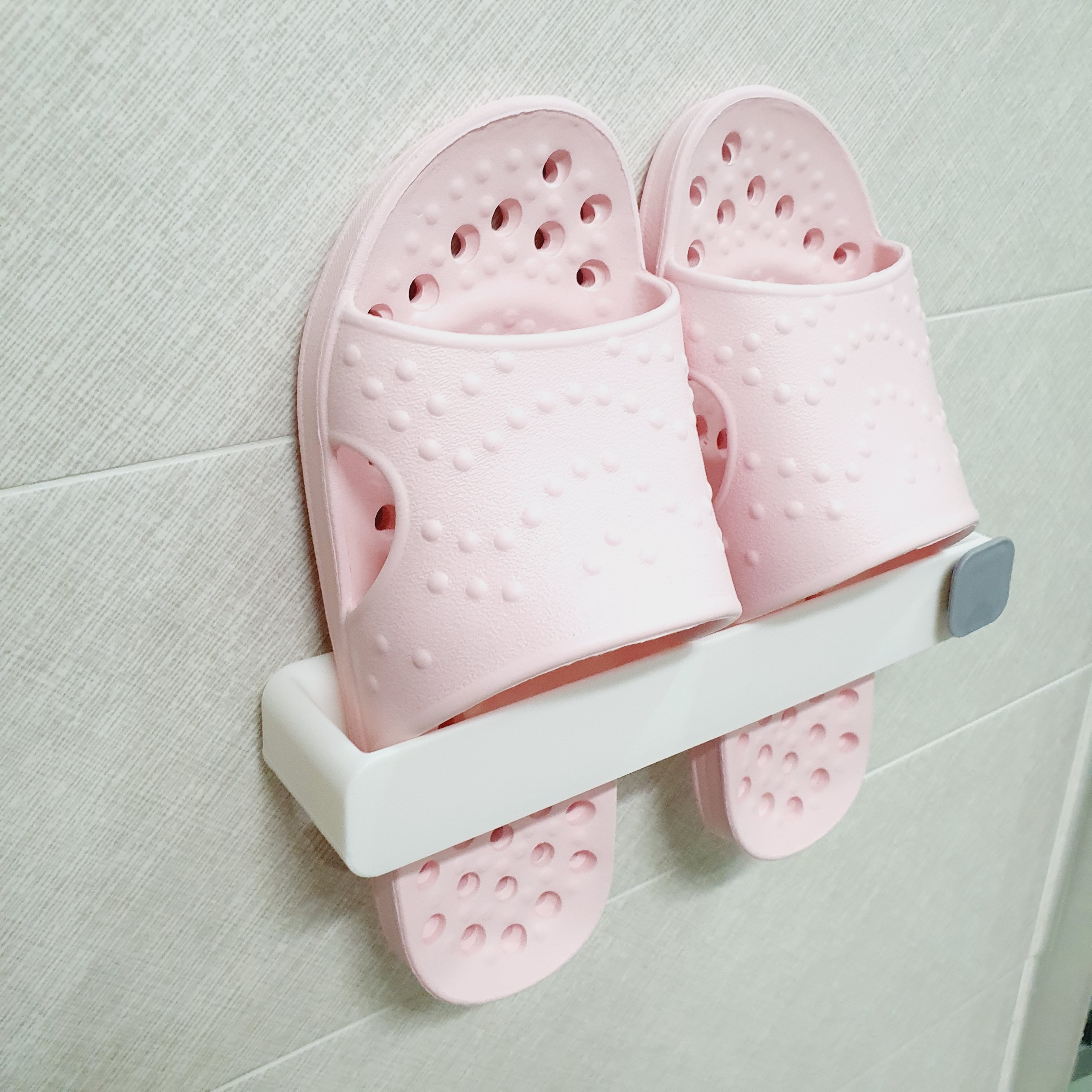 슬리퍼 렉 욕실화 화장실 걸이 실내화 신발 거치대 홀더 슈즈랙 꽂이 거실화 현관정리용품 - 상세 이미지 3
