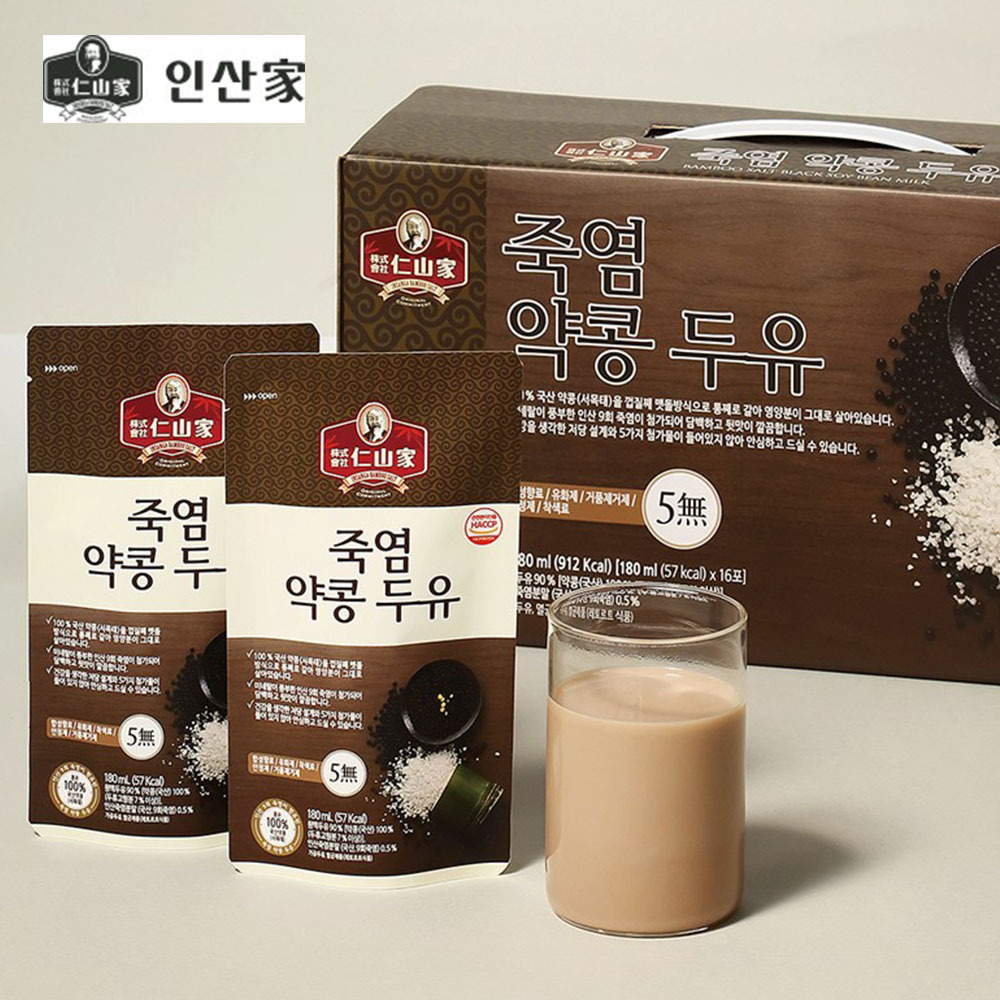 인산가 죽염약콩두유, 건강한 두유, 국산 서목태, 재구매, 솔직후기