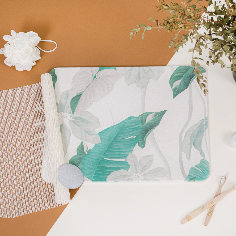 홈트너 단단한 규조토 욕실 주방 화장실 싱크대 미끄럼방지 중형 M 디자인 발매트