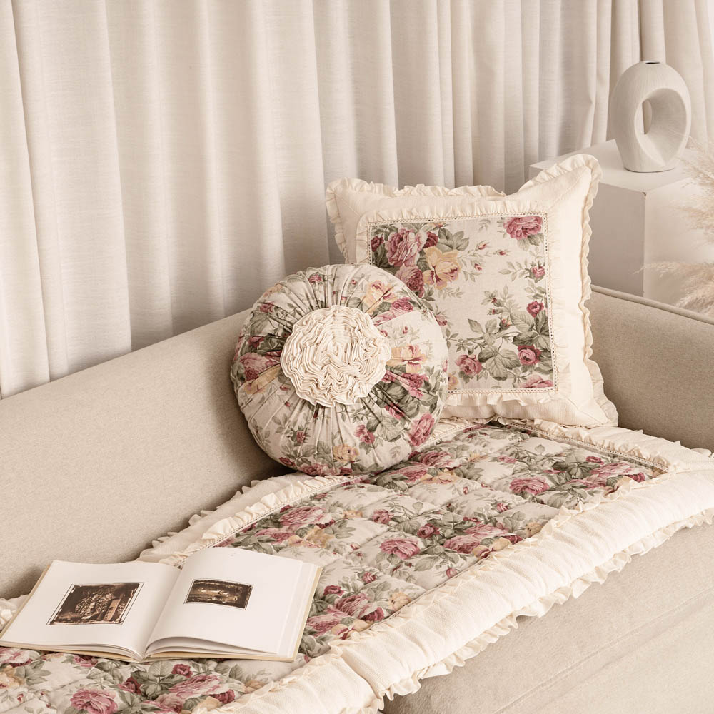 마벨로제 핑크로즈 사계절 3인 쇼파패드 미끄럼방지 소파매트