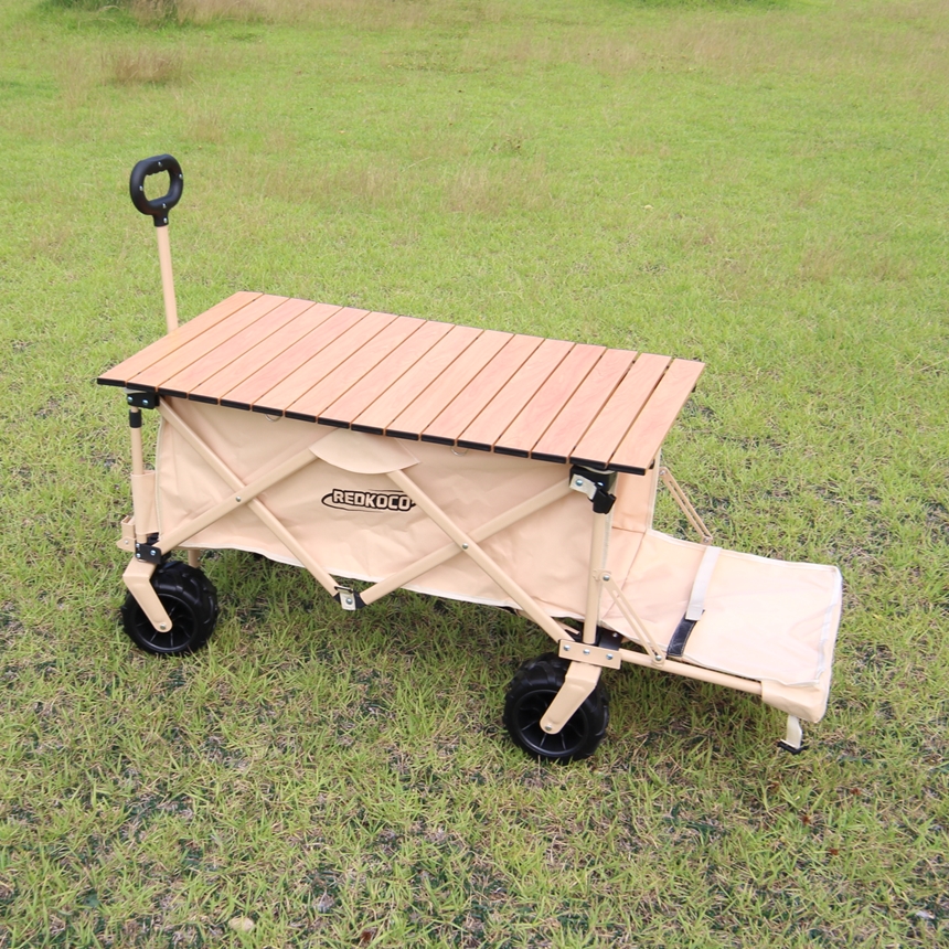 레드코코 캠핑웨건 왜건카트 수레 뒷문오픈 광폭타이어 롱바디