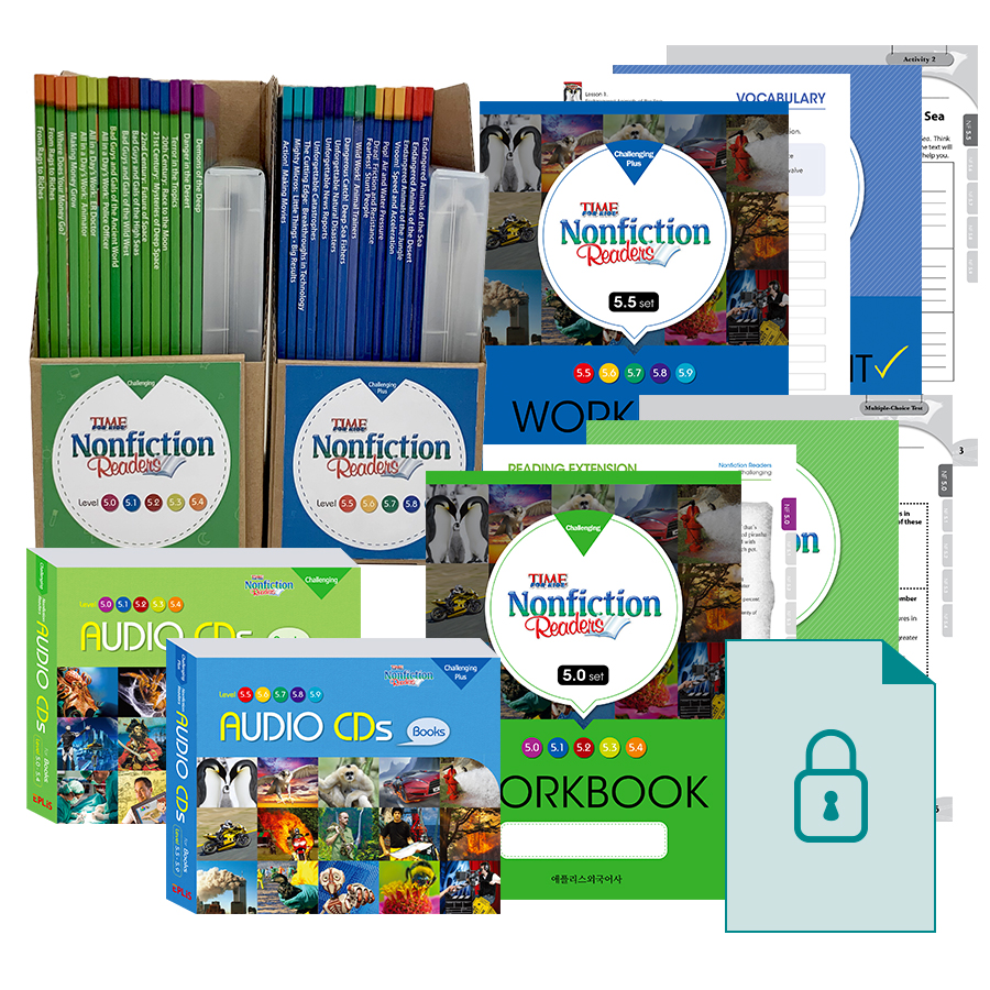 [애플리스외국어사] [Time for KIds Nonfiction Readers] 논픽션 리더스 Level 5 세트 L5.0~5.9 (책 + CD + 워크북 + 평가문제) 제품 이미지