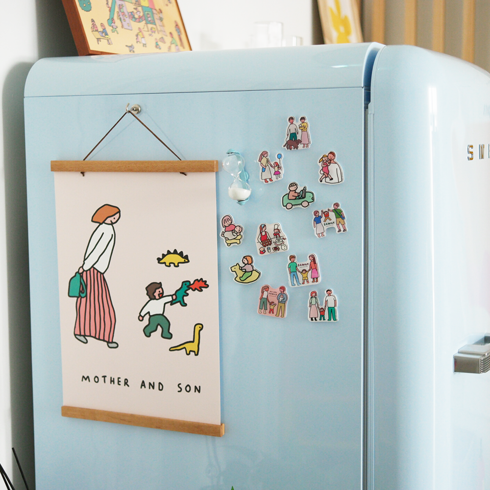 제로퍼제로 가족포스터 아기방 아이방 그림 액자 집들이선물 엄마와딸