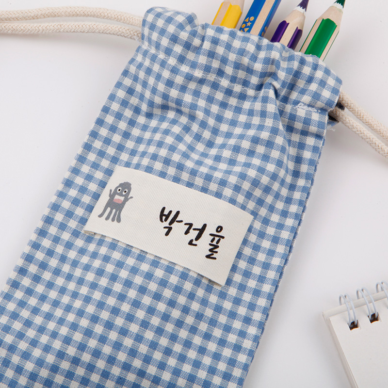면라벨 핸드메이드 패브릭 직조라벨 컬러 소형 15mm 리틀포레스트 한글1 - 상세 이미지 5
