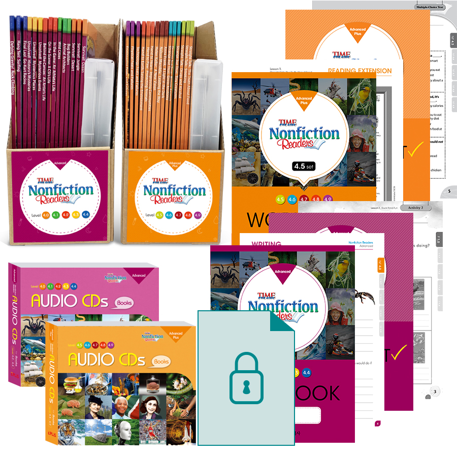 [애플리스외국어사] [Time for KIds Nonfiction Readers] 논픽션 리더스 Level 4 세트 L4.0~4.9 (책 + CD + 워크북 + 평가문제 ) 제품 이미지