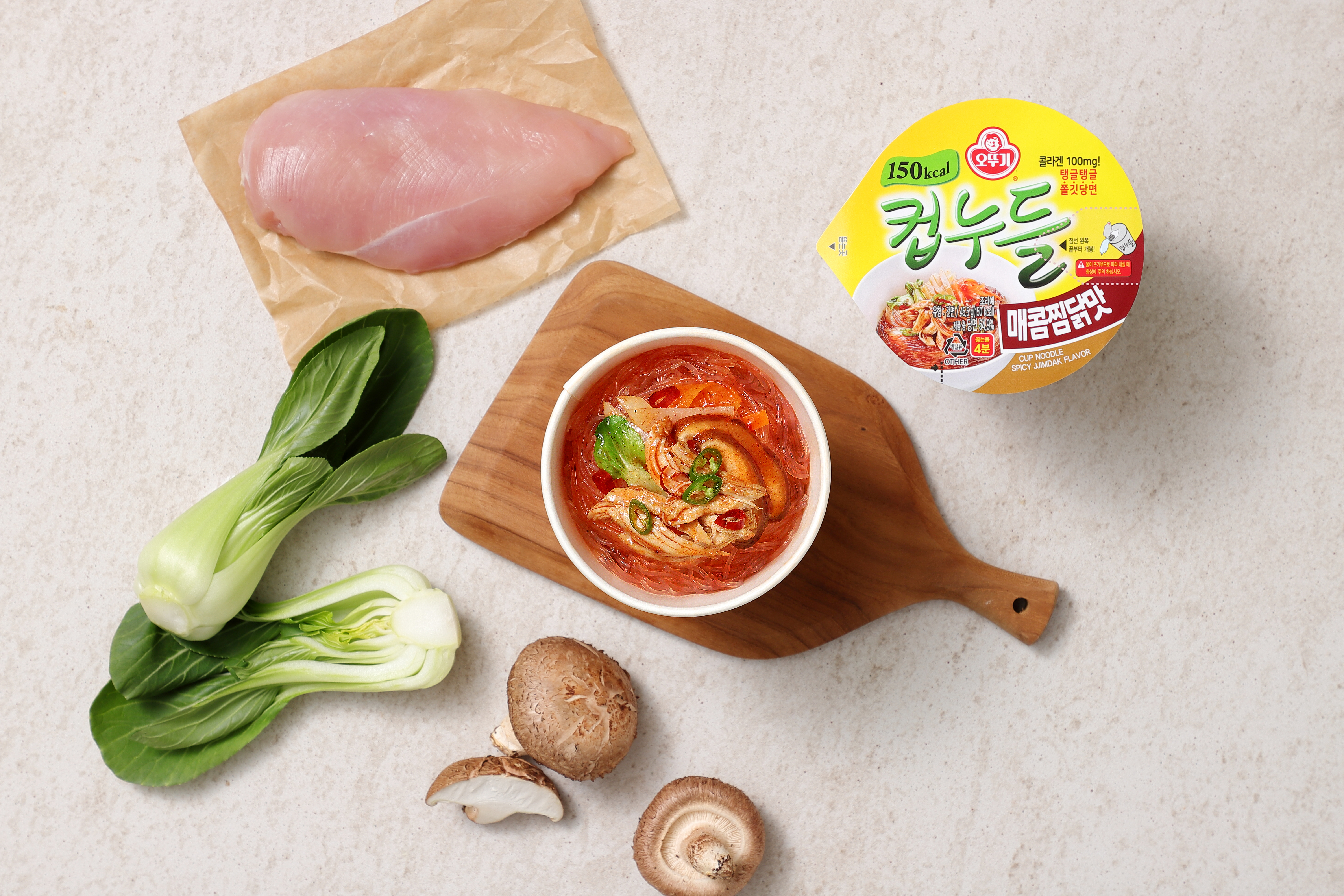 오뚜기 컵누들 매콤찜닭맛 45.5g, 6개 이미지 4