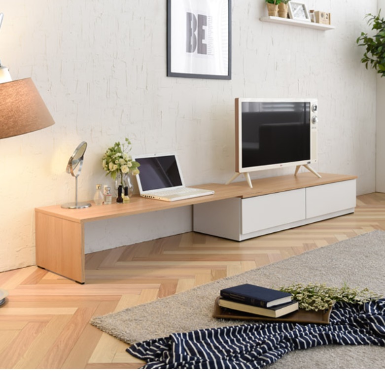 와이드 북유럽 고급 거실장 티브 다이 서랍장 낮은 티비장