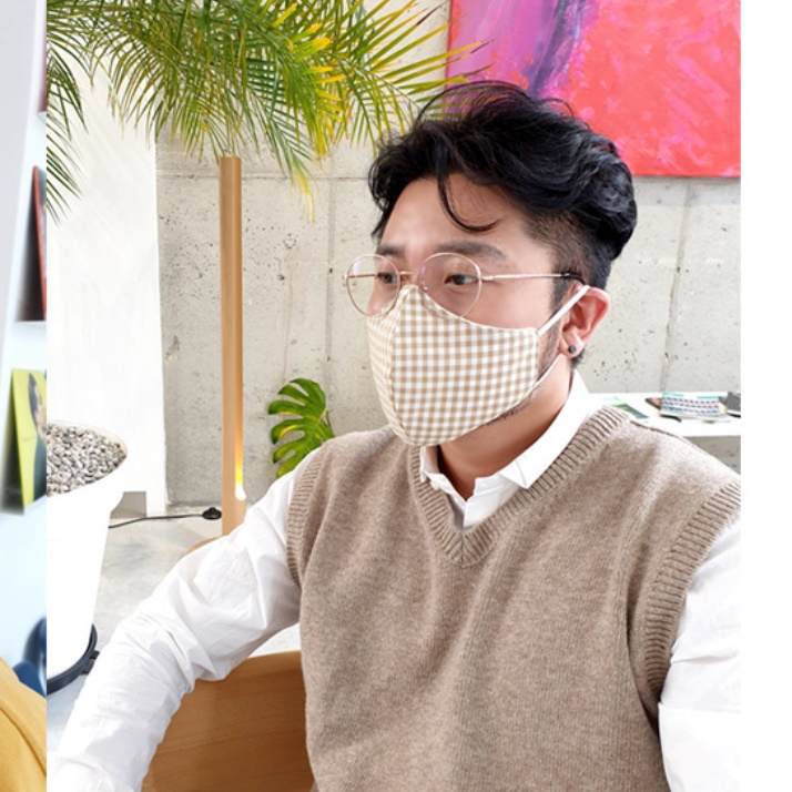 여름 천 마스크 세탁 가능 마스크 헬스장 사무실 반영구 마스크 - 상세 이미지 3