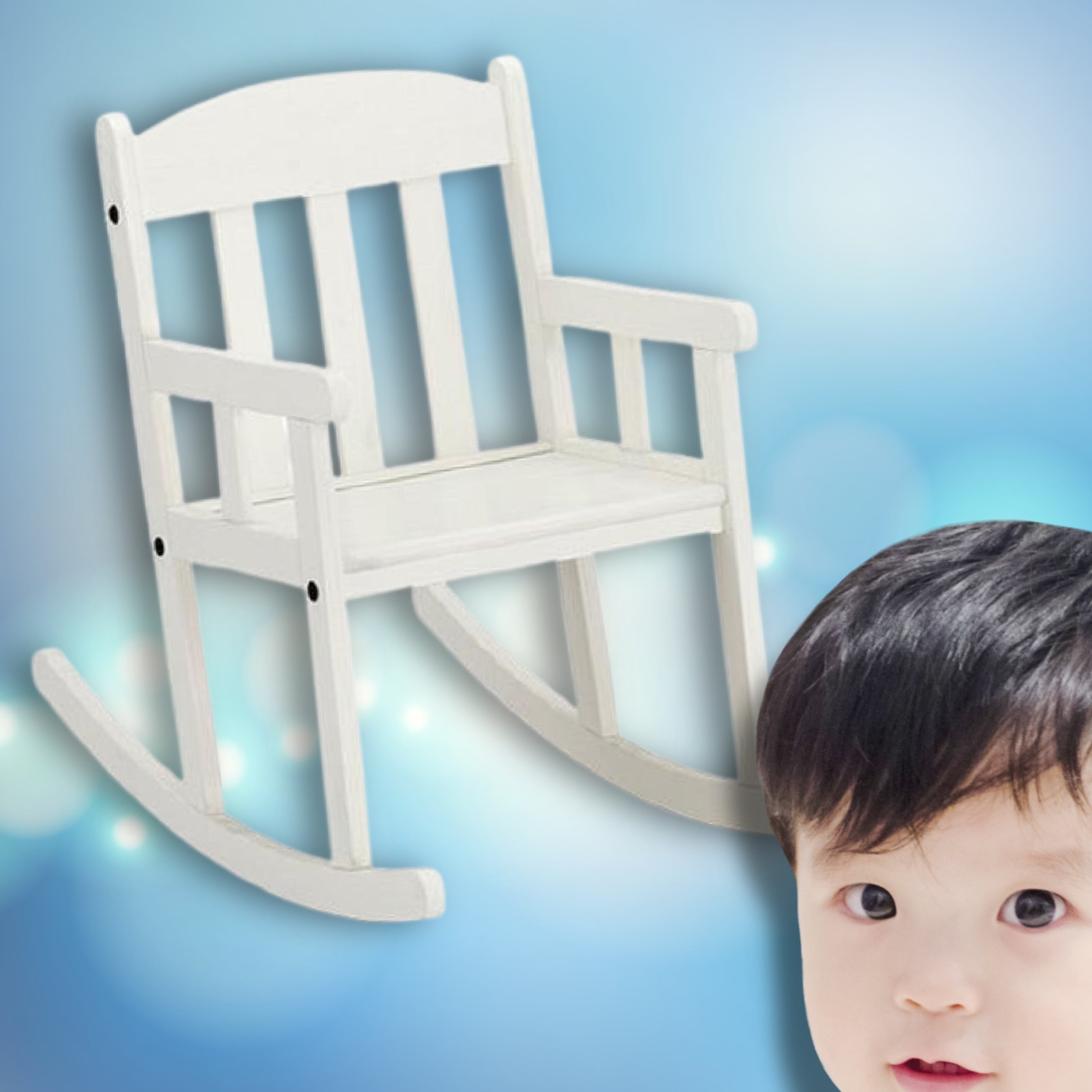 어린이 흔들의자 미니 흔들 의자 카페 키즈 아동 1인용 나무 우드 원목 가정용 인테리어