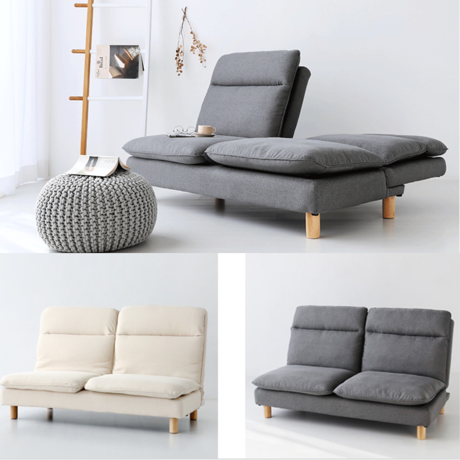 2인 리클라이너 침대 수동 좌식 리클라이너 패브릭 리클라이너 게이밍 쇼파 릴렉스 소파