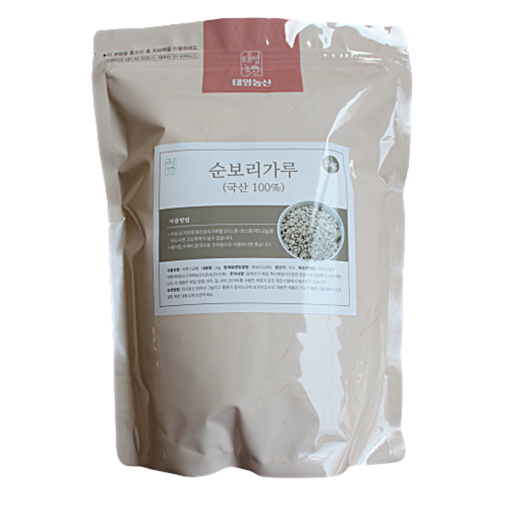 국산 순보리가루 1kg 보리빵 떡고물 쿠키재료 빵재료 - 상품 이미지