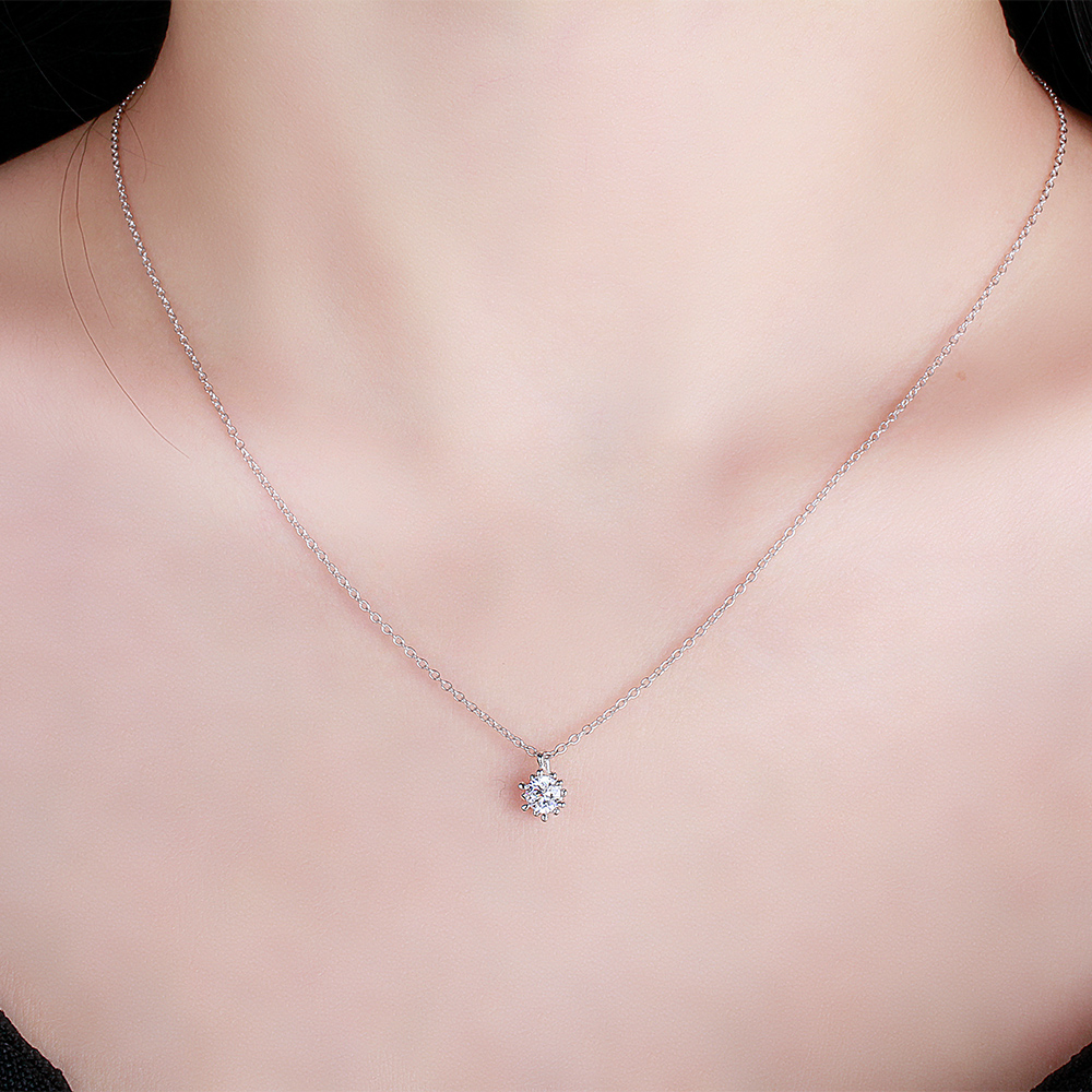 다이아 목걸이 3부 5부 7부 1캐럿 천연 GIA 우신 버블 결혼 프러포즈 기념일 선물 - 상세 이미지 2
