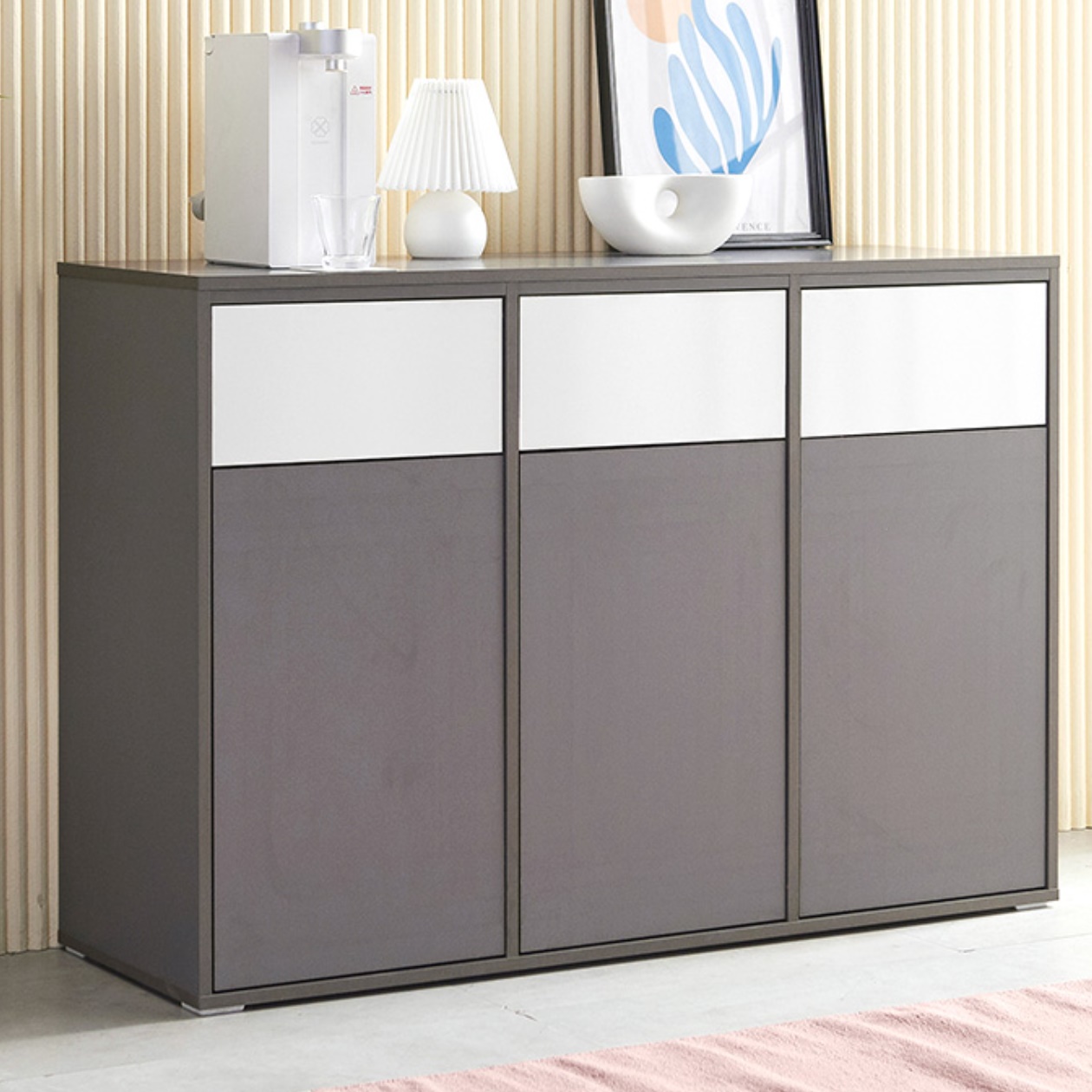 원목 디자인 대용량 업소용 재활용 분리수거함 편의점 쓰레기통