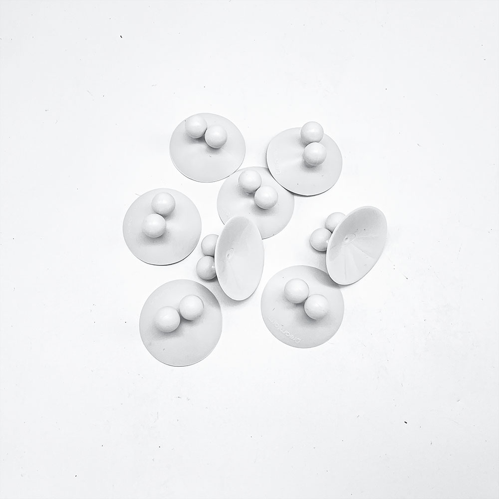 흡착식 칫솔꽂이 4P 화이트 블랙 투명 다용도 홀더 - 상세 이미지 2
