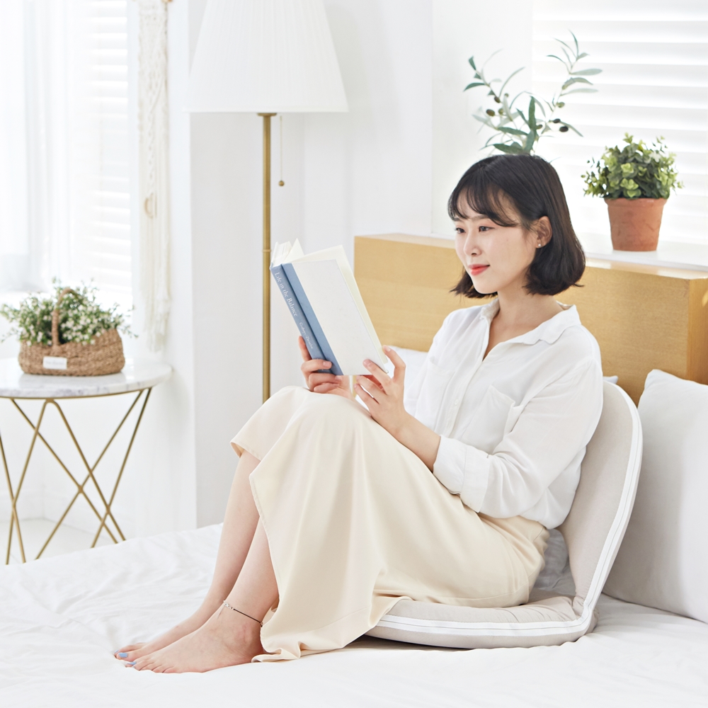 구름 접이식 좌식의자 등받이 허리 편한 앉은뱅이 의자 게이밍