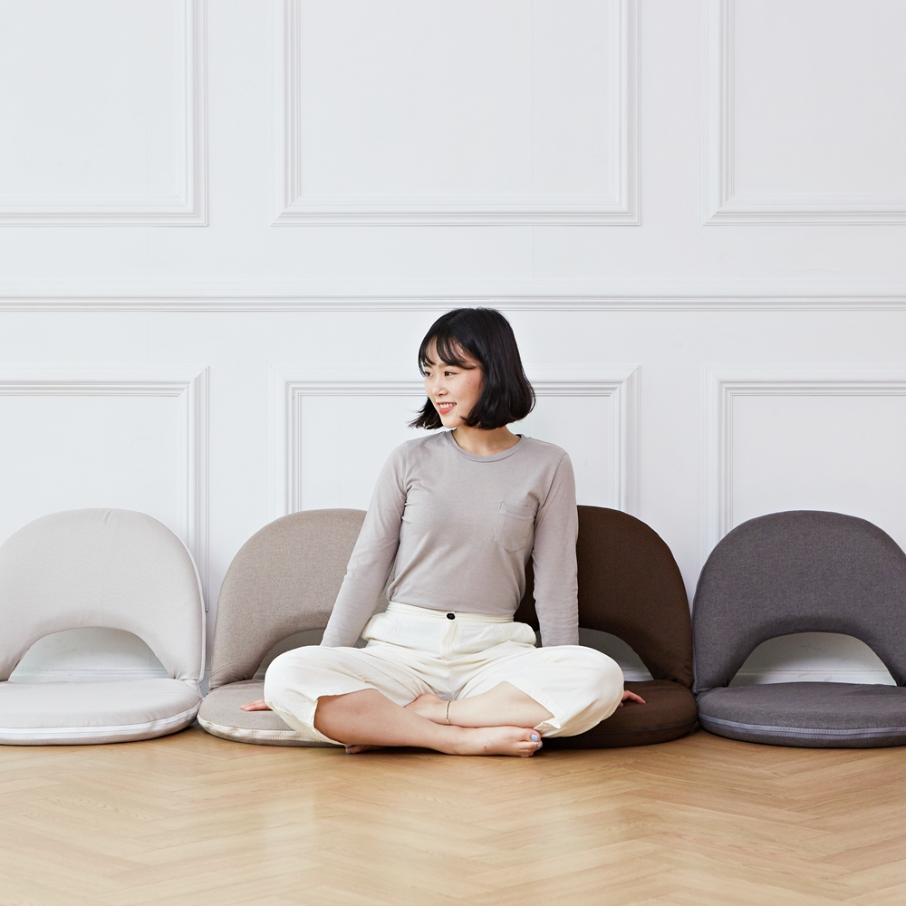 구름 접이식 좌식의자 등받이 허리 편한 앉은뱅이 의자 게이밍