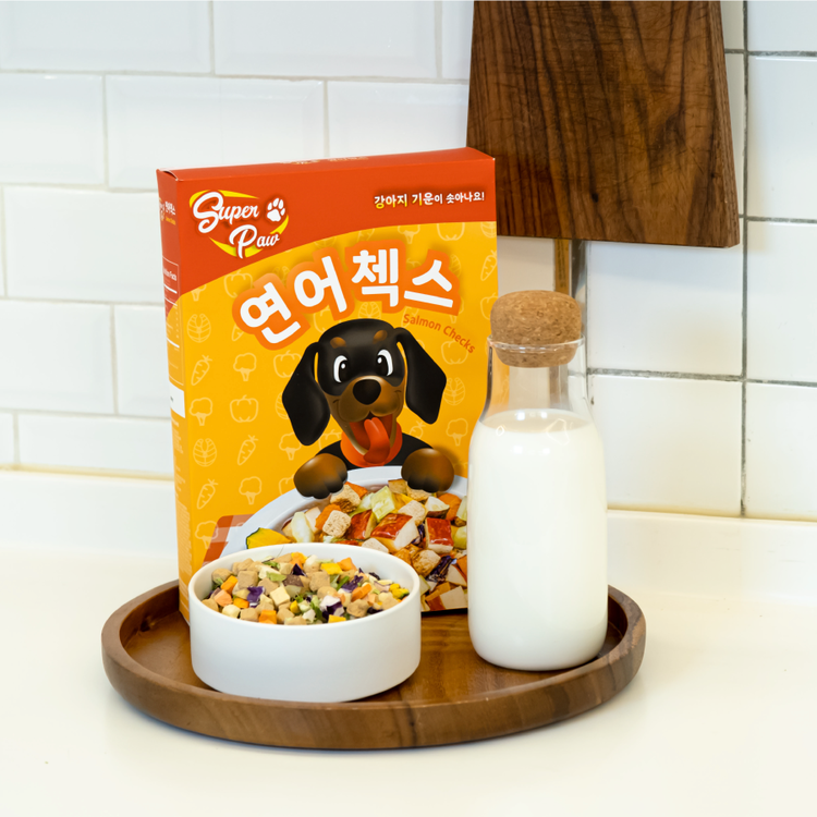 슈퍼포우 동결건조 사료 간식 강아지 시리얼 연어, 180g, 1개 - 상세 이미지 2