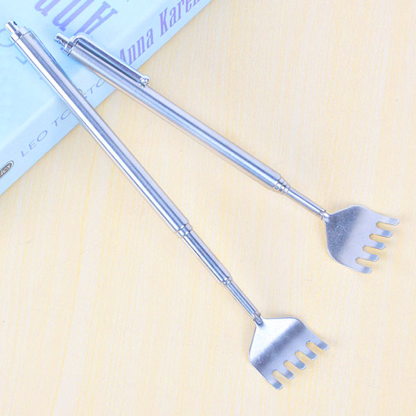 효자손 일반형 클립형 휴대용 스테인레스 안테나 미니 5단 등긁개 스텐 접이식 길이조절 설날 선물 효도 제품 이미지