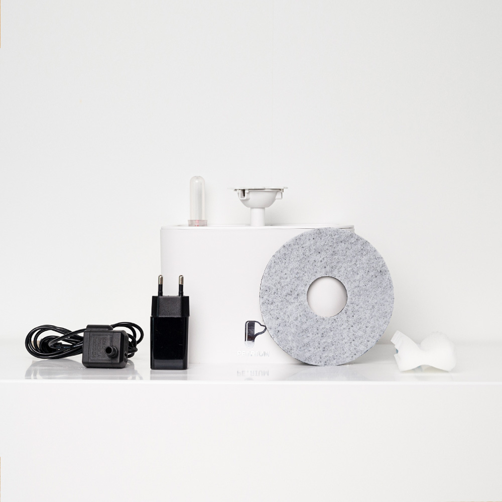 펫트리움 저소음 고양이 정수기 본품 1입 애견 고양이 급수기