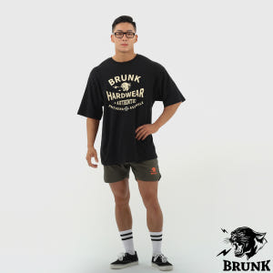 브렁크 오버핏 헬스 반팔 티셔츠 블랙 짐웨어 너깨 넓어보이는 옷 BRUN... 착용 후기 | 사이즈/핏 총정리 - 상품 이미지 4