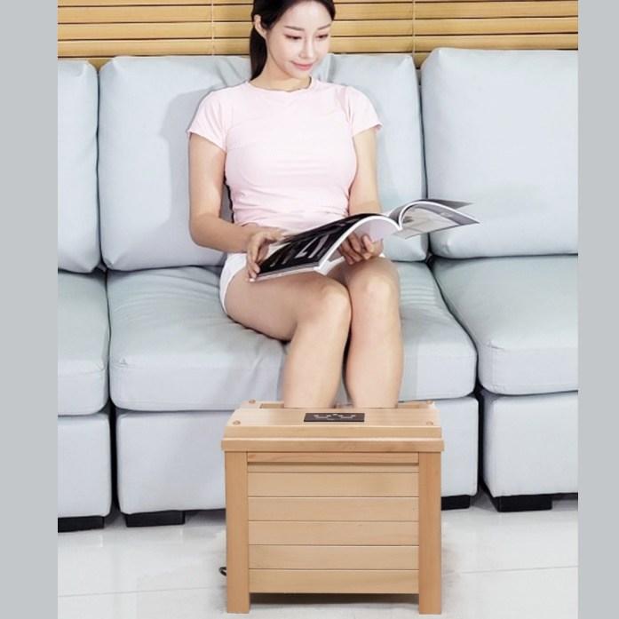 근적외선 족욕기 원목 온열 건식 족욕 대야 각탕 기 발스파 임산부 바구니 통 나무 족열기