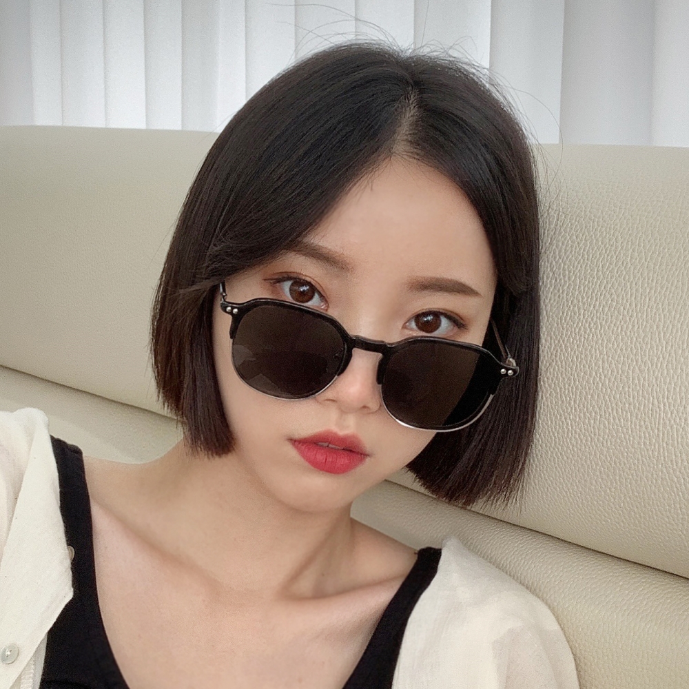 뉴트로 선글라스 오버사이즈 선글라스 여자 선글라스 가벼운 뿔테 선글라스 호박 썬글라스