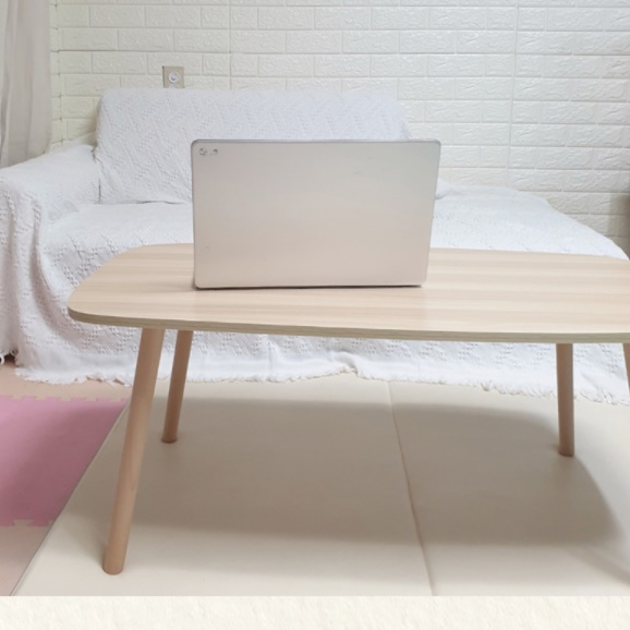 높은소파테이블 거실용탁자 통원목테이블 작은테이블 거실 좌탁 원룸 인테리어 낮은 화이트