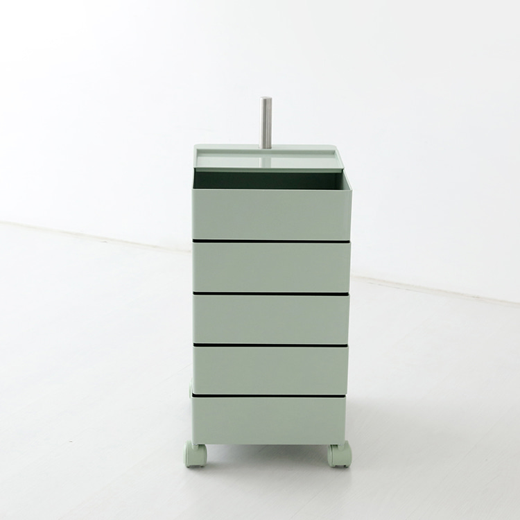 빙그리 회전서랍 트롤리 5단 그린 3325.9215