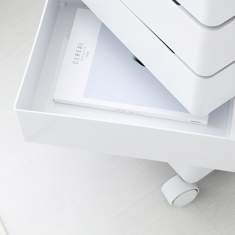 빙그리 회전서랍 트롤리 5단 화이트 1460.3771