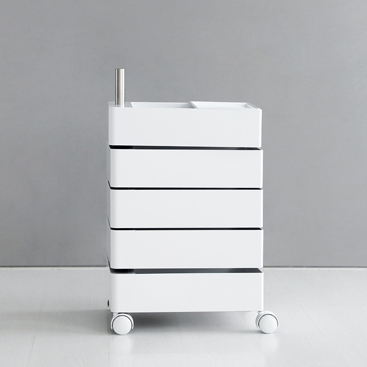 빙그리 회전서랍 트롤리 5단 화이트 1460.3771