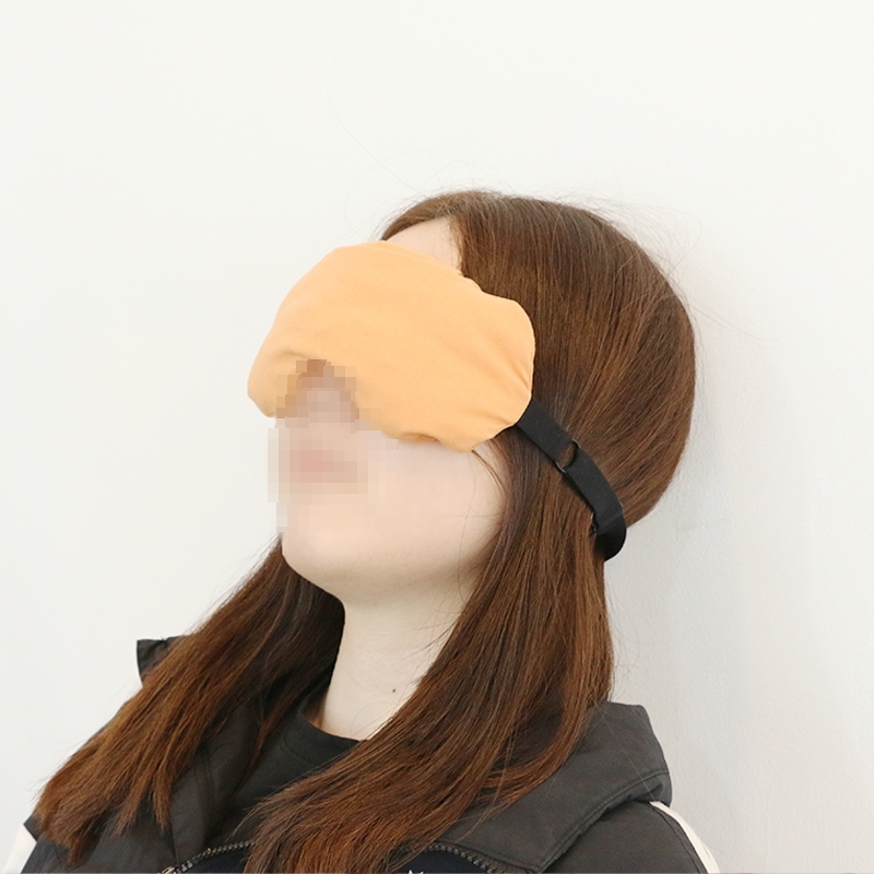 팥 눈 찜질팩 안대 [프리미엄 천연황토염색 온 찜질 온열 수면안대 주머니 핫 곡물] - 상품 이미지