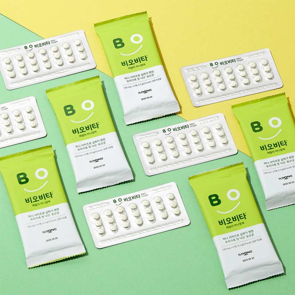 일동생활건강 비오비타 패밀리 유산균 낙산균 프로바이오틱스 미니정제 2팩 (2개월분) 이미지 3