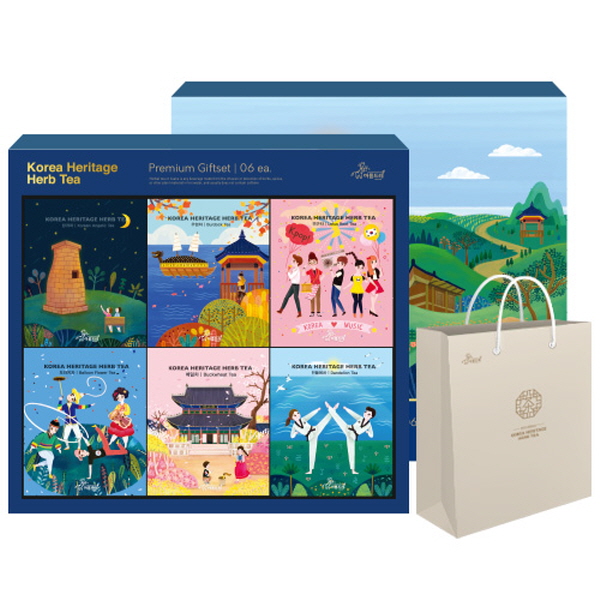 한국의 전통차 6종 선물세트/ 추석 명절 선물 세트