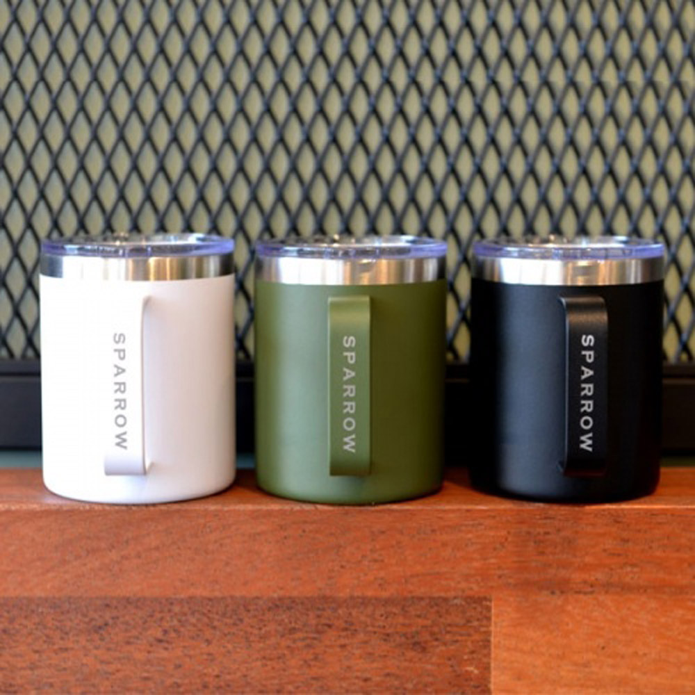 스패로우 도브 머그컵 350ml 이중스텐 보냉컵 캠핑컵