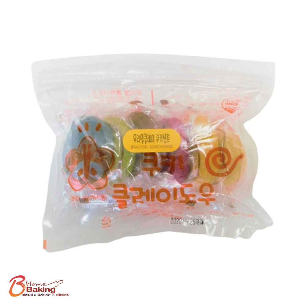 우리밀 쿠키클레이도우 6종혼합 아이스박스 별도구매제품 에어프라이가능 반죽 토이 라이스