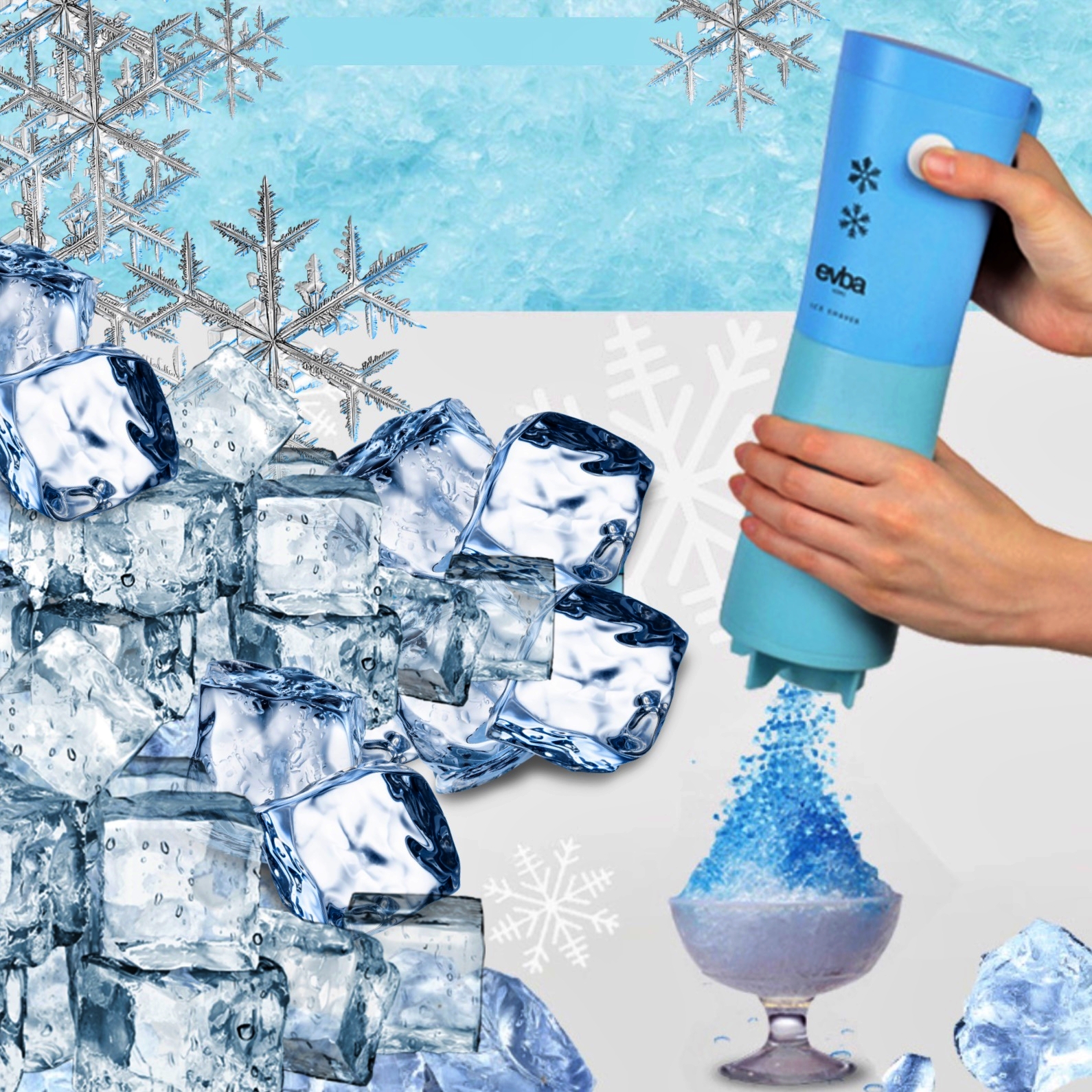 얼음가는기계 소형슬러시기계 얼음분쇄기 에바핸디