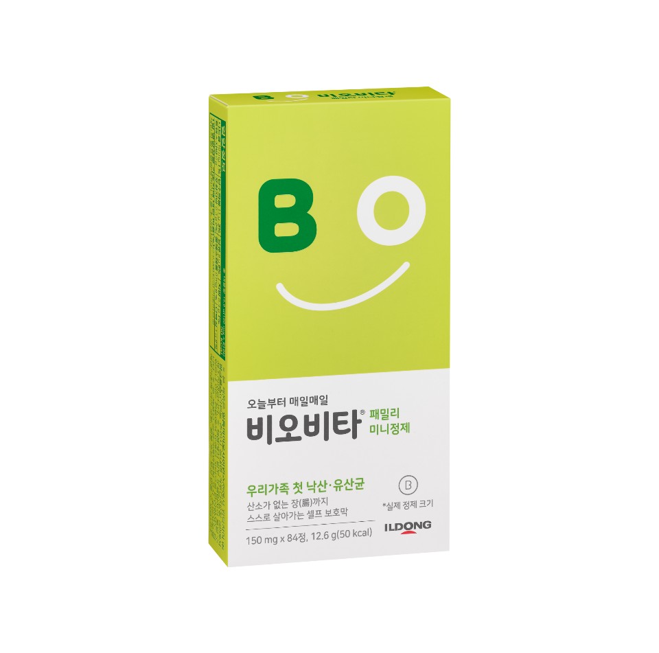 일동생활건강 비오비타 패밀리 유산균 낙산균 프로바이오틱스 미니정제 1팩 (1개월분) 이미지 4