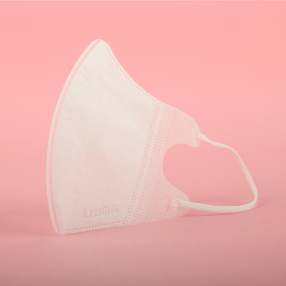 나와아기 초소형마스크 유아용 화이트 30매 새부리형 돌