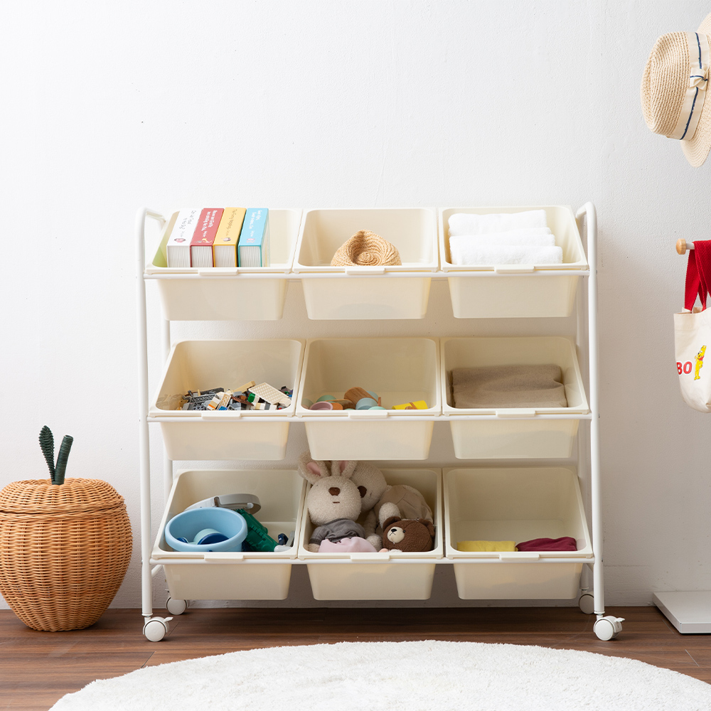 장난감수납장 이동형 바퀴달린 어린이정리함 키즈수납장