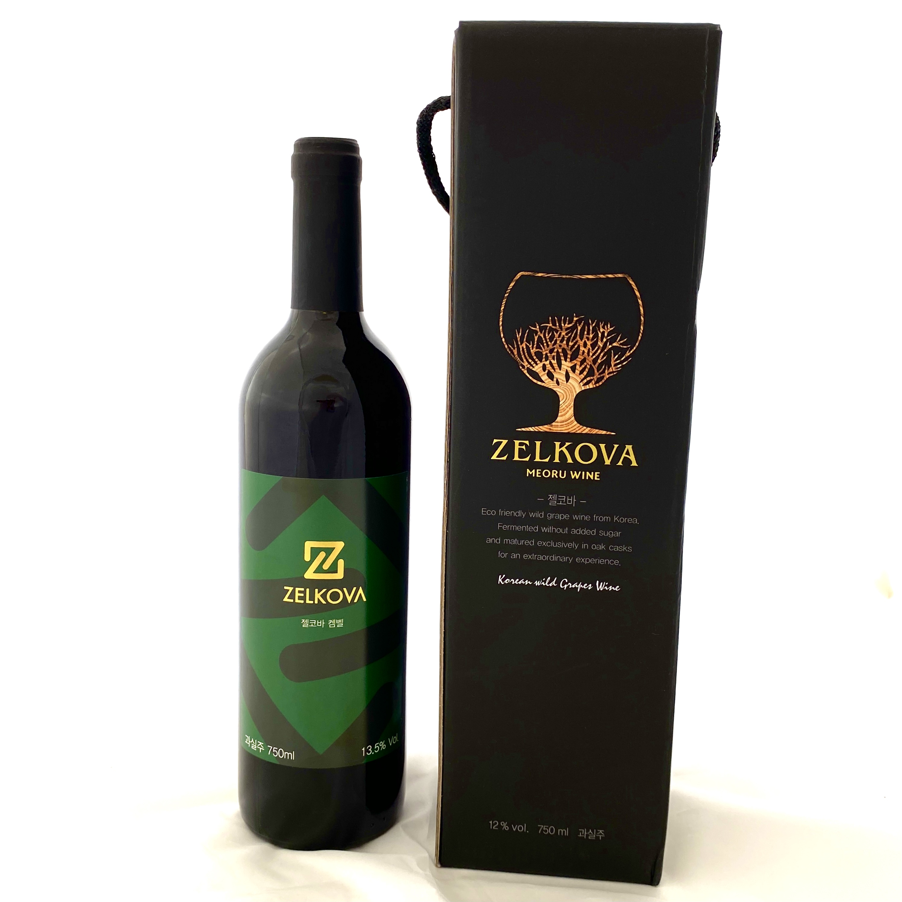 젤코바 유기농 켐벨 13.5% 750ml 레드드라이 한국와인 전통주