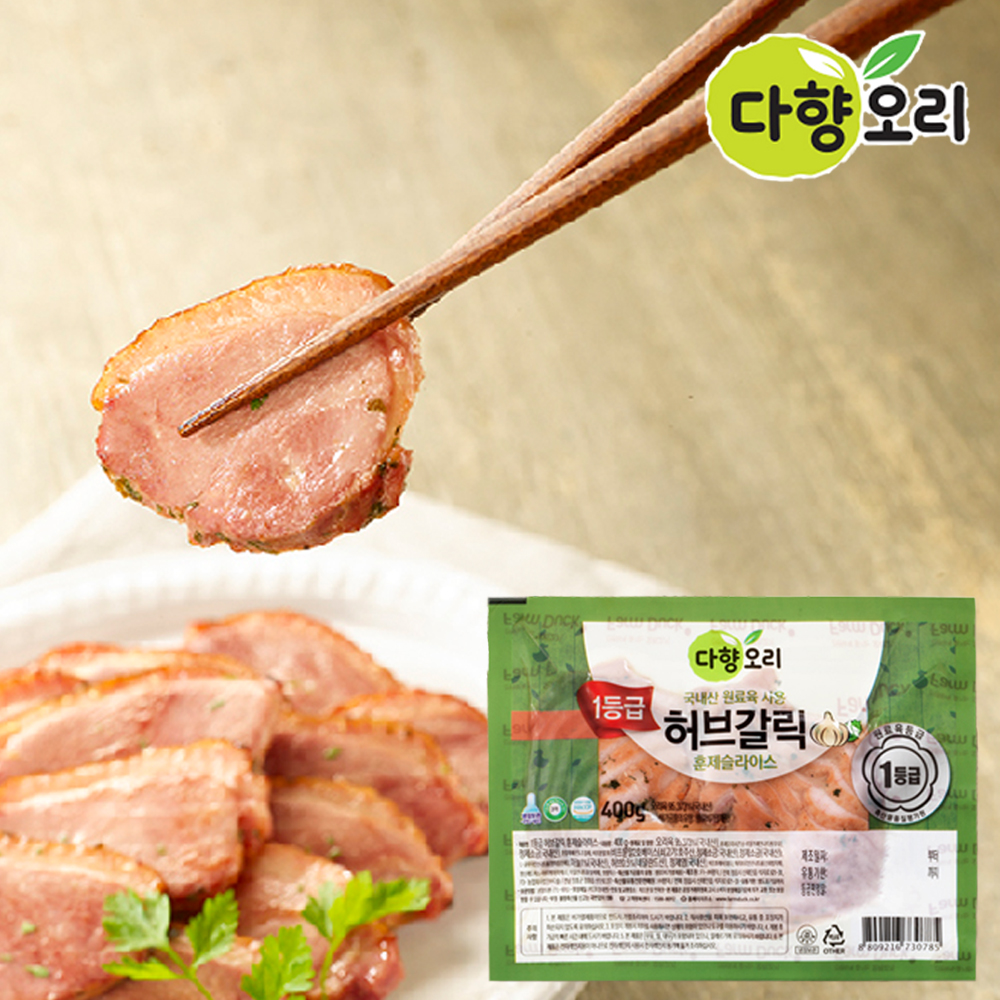 다향오리 허브갈릭 훈제 오리 슬라이스 400g - 상세 이미지 4