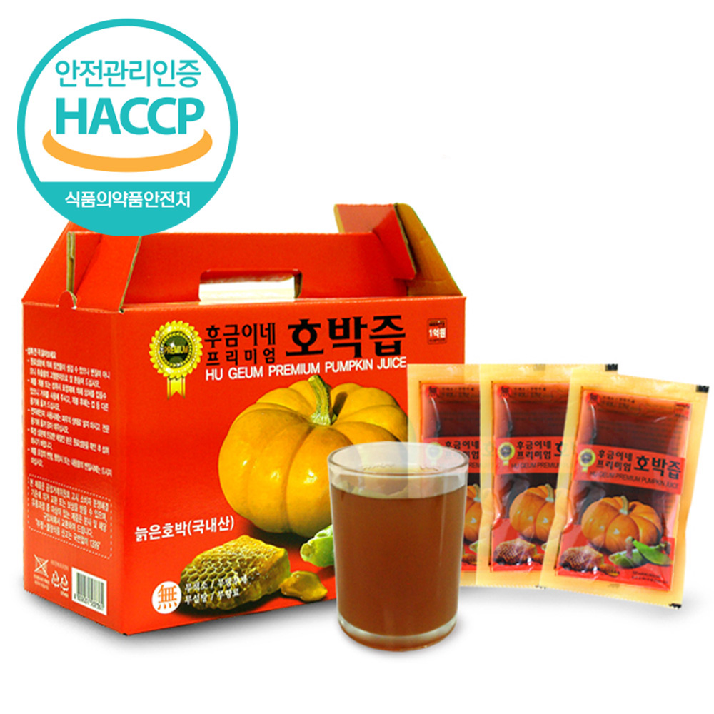 프리미엄호박즙l(50포) 국내산늙은호박+옥수수수염 - 메인 이미지