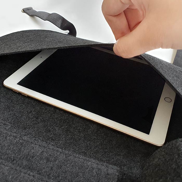 카프트 부직포 킥매트 자동차 시트백커버 포켓형 1개