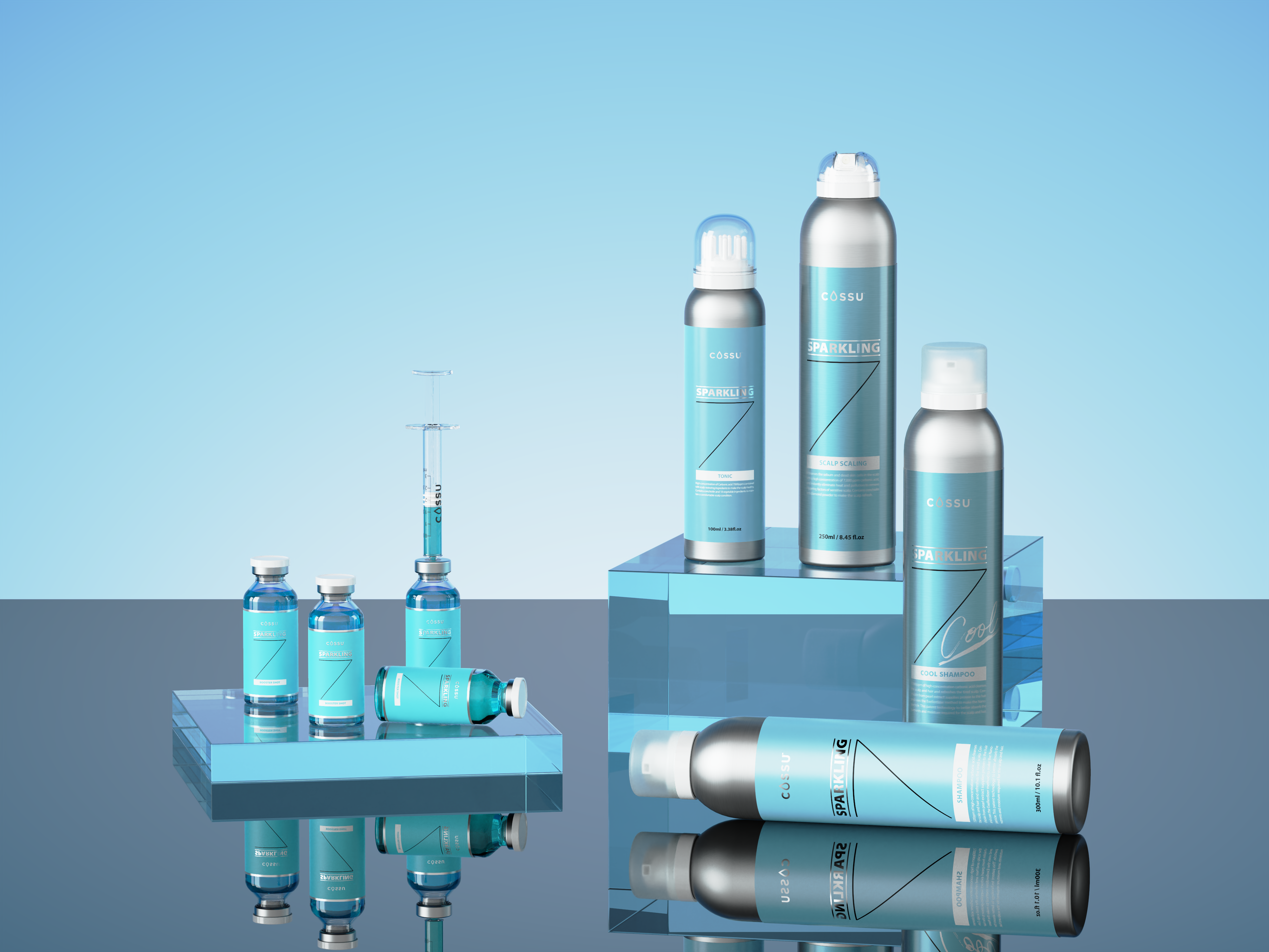코쉬 스파클링7 쿨샴푸 300ml, 3개 - 상세 이미지 3