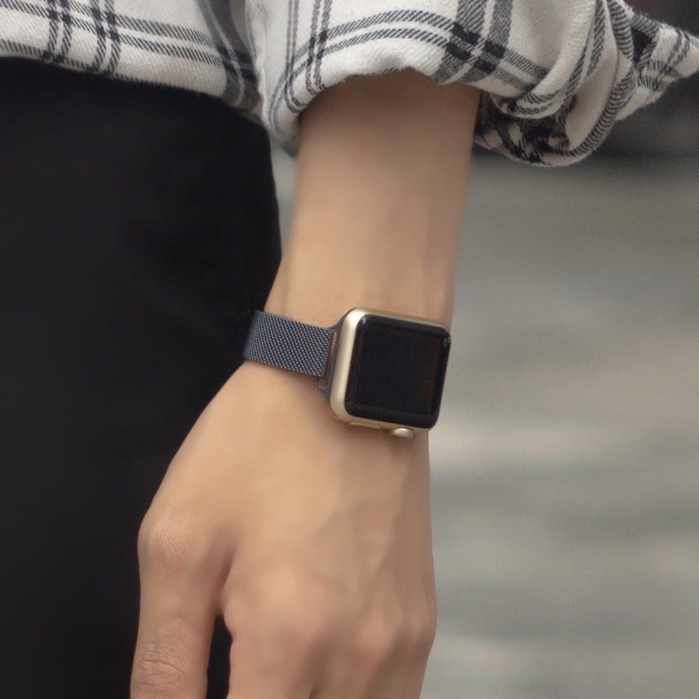 웨어플래닛 애플워치 슬림 라인 메탈 밀레니즈 루프 스테인리스 밴드 스트랩 시계 줄 10 울트라 호환 - 상세 이미지 5