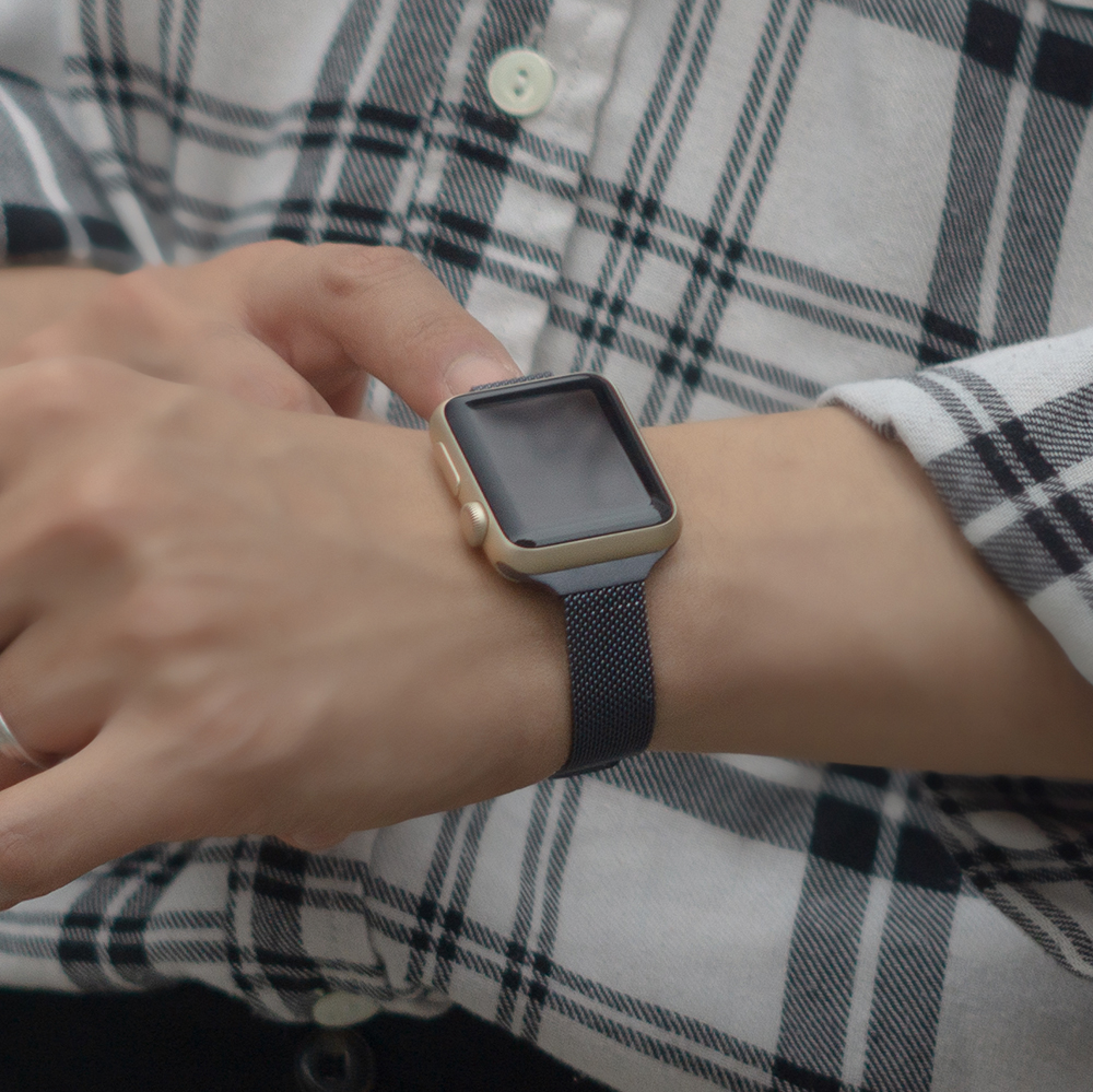 웨어플래닛 애플워치 슬림 라인 메탈 밀레니즈 루프 스테인리스 밴드 스트랩 시계 줄 10 울트라 호환 - 상세 이미지 4